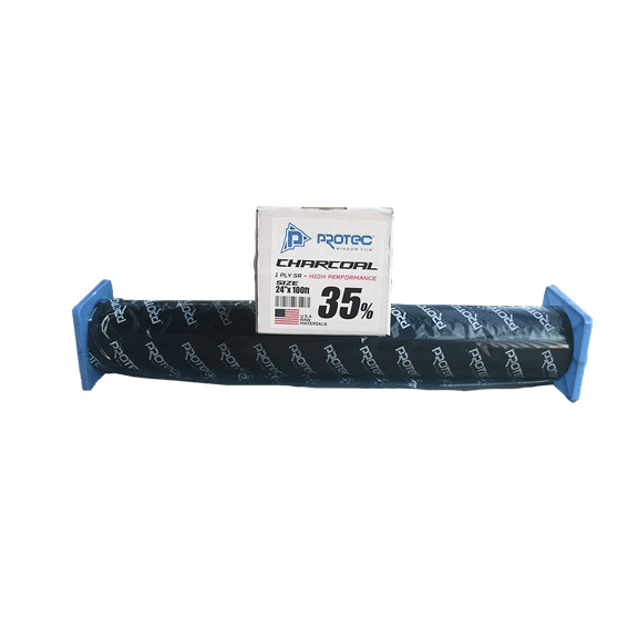Charcoal 35% High Performance 24"x100ft Window Tint 1Ply