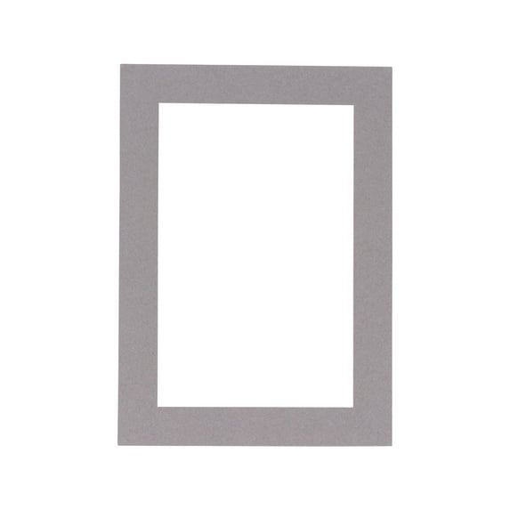 Charcoal Acid Free 10x12 Picture Frame Mats with White Core Bevel Cut for 8x10 Pictures - Fits