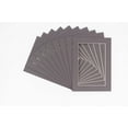 thumbnail image 1 of Charcoal Acid Free 16x20 Picture Frame Mats with White Core Bevel Cut for 8x10 Pictures - Fits, 1 of 4
