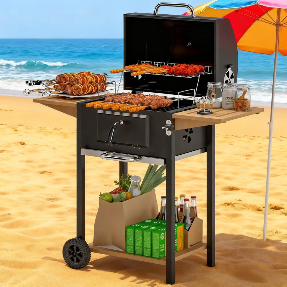 Charcoal BBQ Grill Black