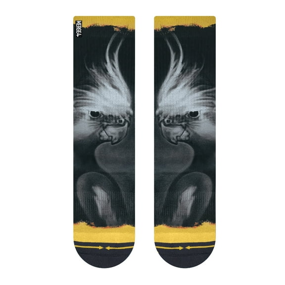 Charcoal Bird MERGE4 Crew Socks With Art By Marvin Plummer