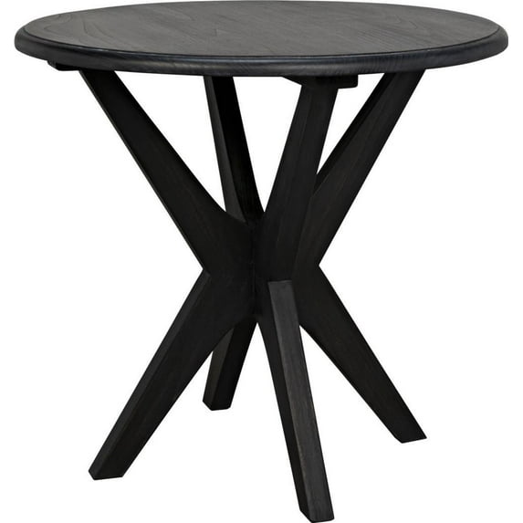Charcoal Black Fox Side Table – Traditional Style