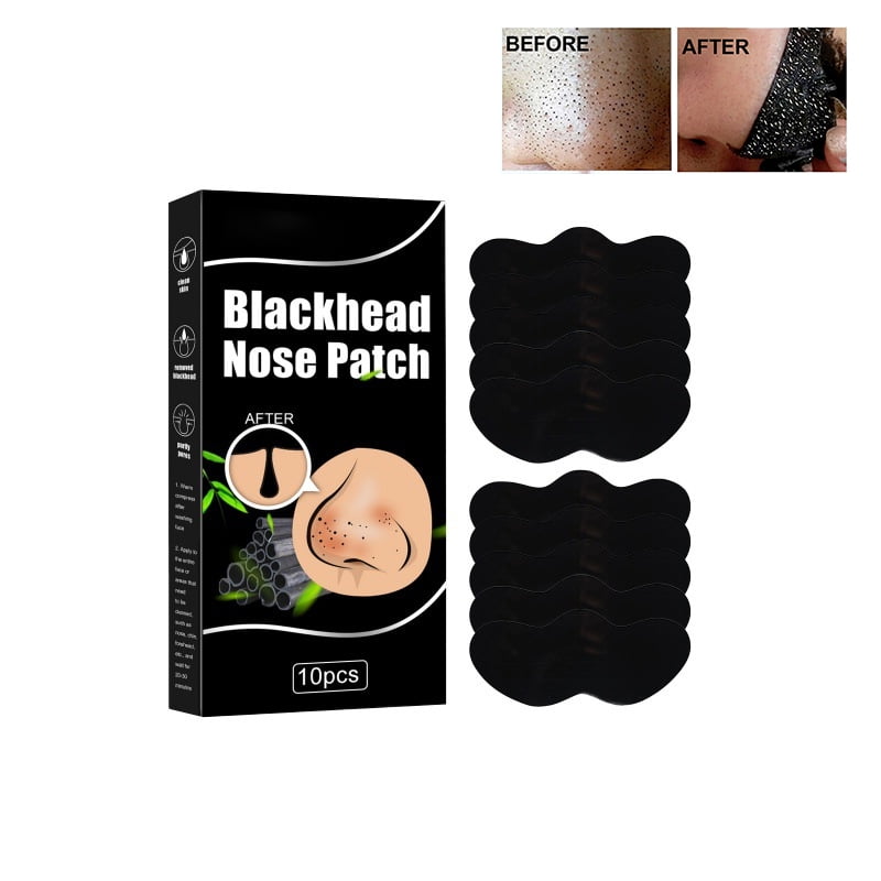 Charcoal Blackhead Pore Strips,Nose Strips for Black Head Remover,Deep ...