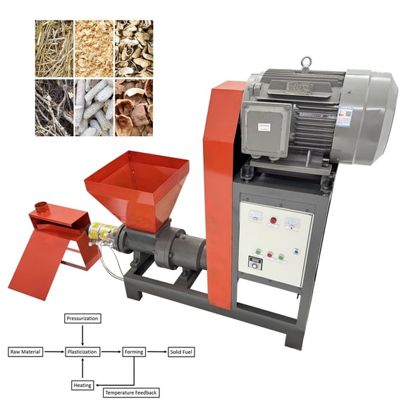 Charcoal Briquetting Maker Machine Barbecue Straw Sawdust Cutting 220V 3PH