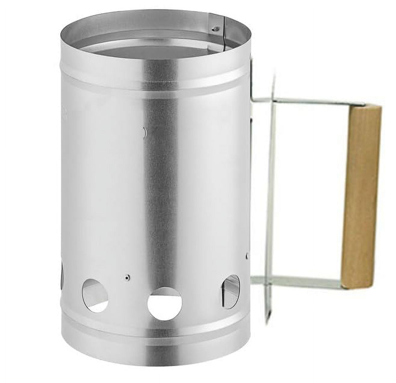 Charcoal Chimney Starter Grill Barbecue BBQ Galvanized Steel Chimney