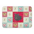 thumbnail image 1 of Charcoal Chinchilla Love Machine Washable Memory Foam Mat Red, 1 of 4