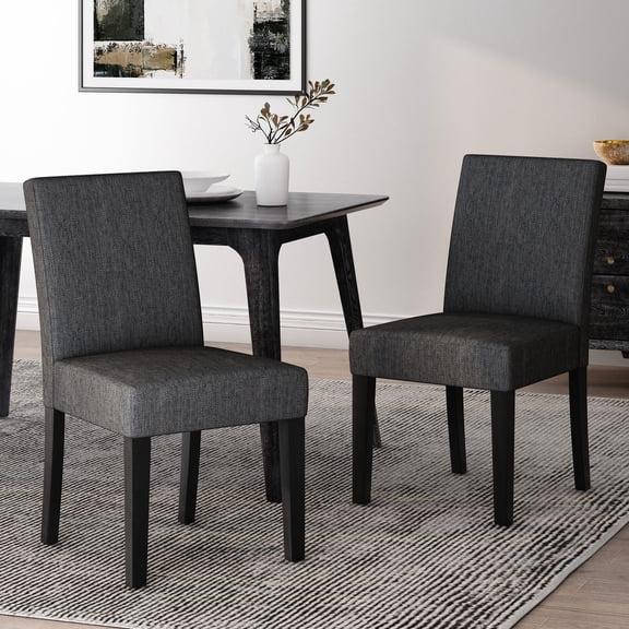 Charcoal Color - Tapered Legs Design - Dining Table - Provide Sturdy Support