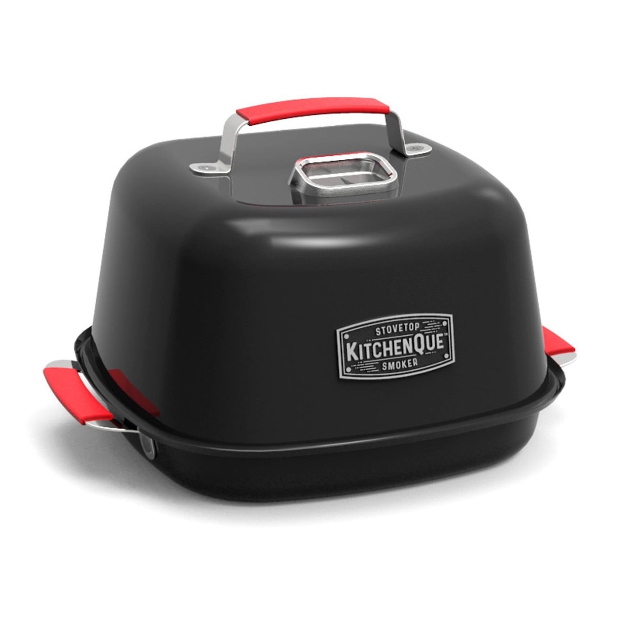 Charcoal Companion CC4132 KitchenQue Steel Indoor Kitchen Stovetop Smoker, Black