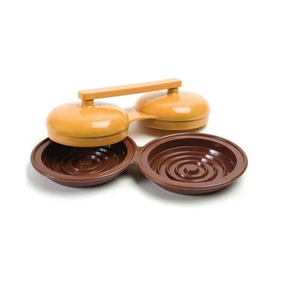 Charcoal Companion Plastic Double Hamburger Grilling Press