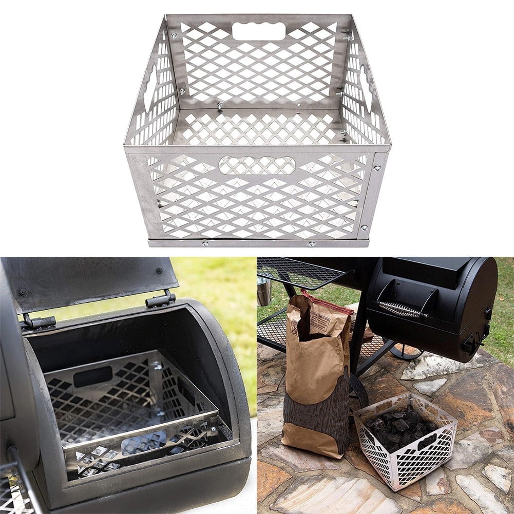 Charcoal Firebox Basket and Smoker Door Clamps for Oklahoma Highland