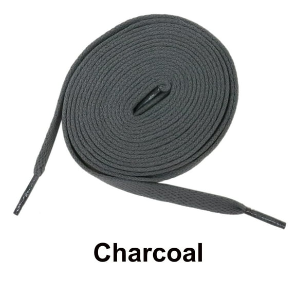 Charcoal Flat Athletic Sneaker 27 36 45 54 63 Inch Shoelaces
