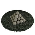 thumbnail image 1 of Charcoal Gray, Ceramic Fire Balls | 2" Set of 30, 1 of 7