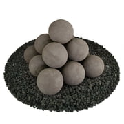 Charcoal Gray, Ceramic Fire Balls | 4" Set of 14