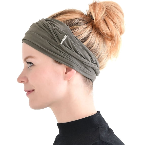 Charcoal Gray Headbands For Men & Women, Japanese Style Head Wrap - Headband for Workout, Running, Yoga & Daily Wear, Multi-Purpose, Elastic, Bandana by Casualbox