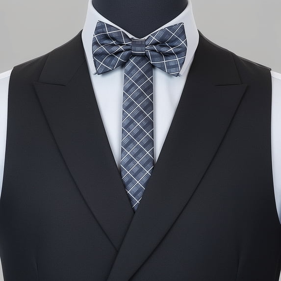 Sleek Charcoal Gray Square Satin Gift Set