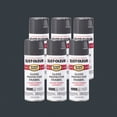 thumbnail image 1 of Charcoal Gray, Rust-Oleum Stops Rust Gloss Protective Enamel Spray Paint, 12 oz, 6 Pack, 1 of 2