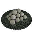 thumbnail image 1 of Charcoal Gray, Speckled Ceramic Fire Balls | 3" Set of 20, 1 of 7