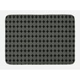 thumbnail image 1 of Charcoal Grey Bath Mat, Demonstration of Repeating Classic Ornamental Motifs Old Time Elements, Plush Bathroom Decor Mat with Non Slip Backing, 29.5" X 17.5", Pale Taupe, by Ambesonne, 1 of 2