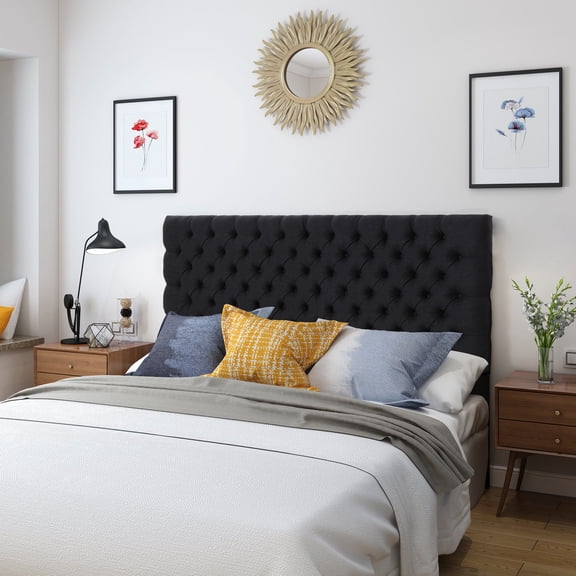 Charcoal Grey Headboard in Contemporary Style - Instant Upgrade for Your Bedroom