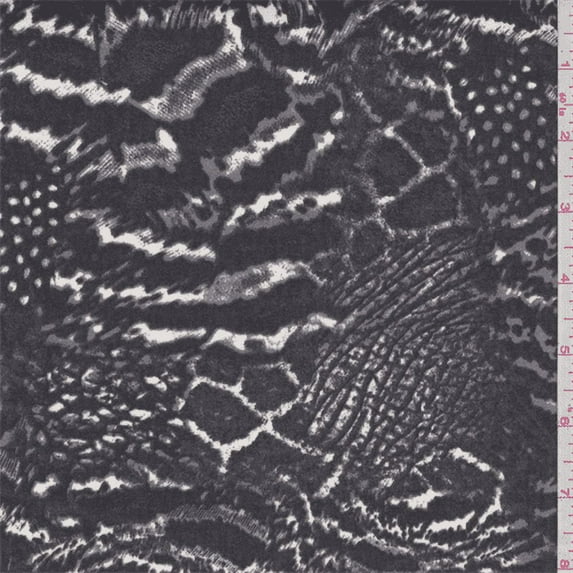 Charcoal Grey Nature Stretch Twill, Fabric By the Yard