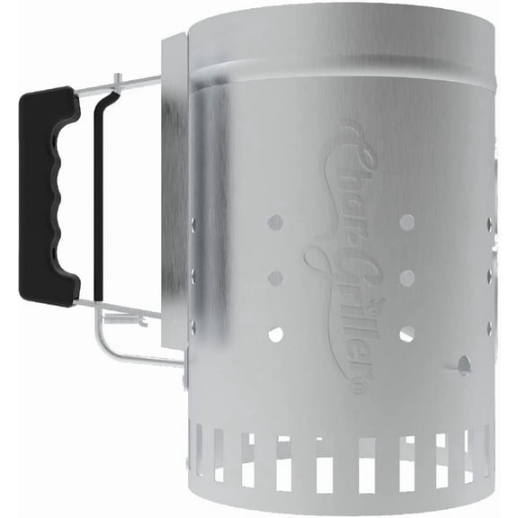 Charcoal Grill Chimney Starter with Quick Release Trigr for Quickly Lighting BBQ Coals, Compatible Any Grill, 12-Inch