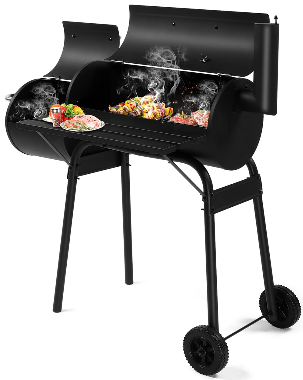 Seizeen Outdoor Charcoal Grill & Smoker, Porta