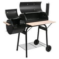 thumbnail image 1 of Charcoal Grill with Offset Smoker BBQ Barrel Grill and Smoker Combo with Side Table Outdoor Backyard Cooking, Patio and Parties, 1 of 15