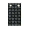 thumbnail image 1 of Charcoal Hanging Pocket Organizer, Simplistic Rhombuses Grid Pattern Illustration of Greyscale Argyle, Printed Polyester Storage Bag with Pockets, 9" x 27", Grey and Charcoal Grey, 1 of 2
