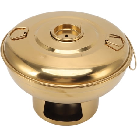 Charcoal Hot Pot, Portable Cooking Pot Stainless Steel Small Dry Ice Pot for One Person Milk Tea Hot Pot