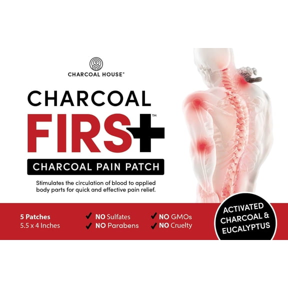 Charcoal House Charcoal First Pain Patch-5 Count