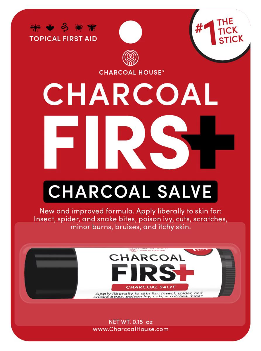 Charcoal House Topical First Aid Salve Stick, Charcoal, 0.15 Oz