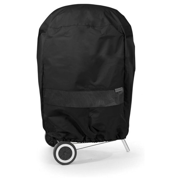 Charcoal Kettle Grill Cover - Weather Resistant Outdoor Cover, Extra Large Water-Resistant Covers for Outside Smoker, 300D Polyester, 29 Diameter x 34H, Black