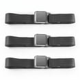 thumbnail image 1 of Charcoal Lap Bucket Seat Belt Kit for 1966-1970 Ford Falcon Airplane 2 Point - 2 Belts, 1 of 1
