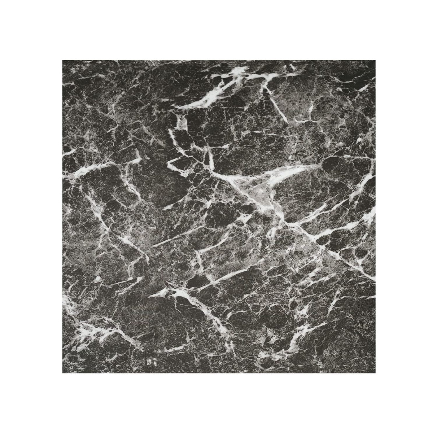 Charcoal Marble Black Vinyl Floor Tiles Self Stick Peel Flooring 12" x ...