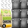 thumbnail image 1 of Charcoal Odor Absorber for Strong Odor (6 Pack, 100g each), Air Purifying Bag, Basement Musty Odor Eliminator Deodorizer, Activated Charcoal Odor Absorber for Closet, Shoe, Car, 1 of 4