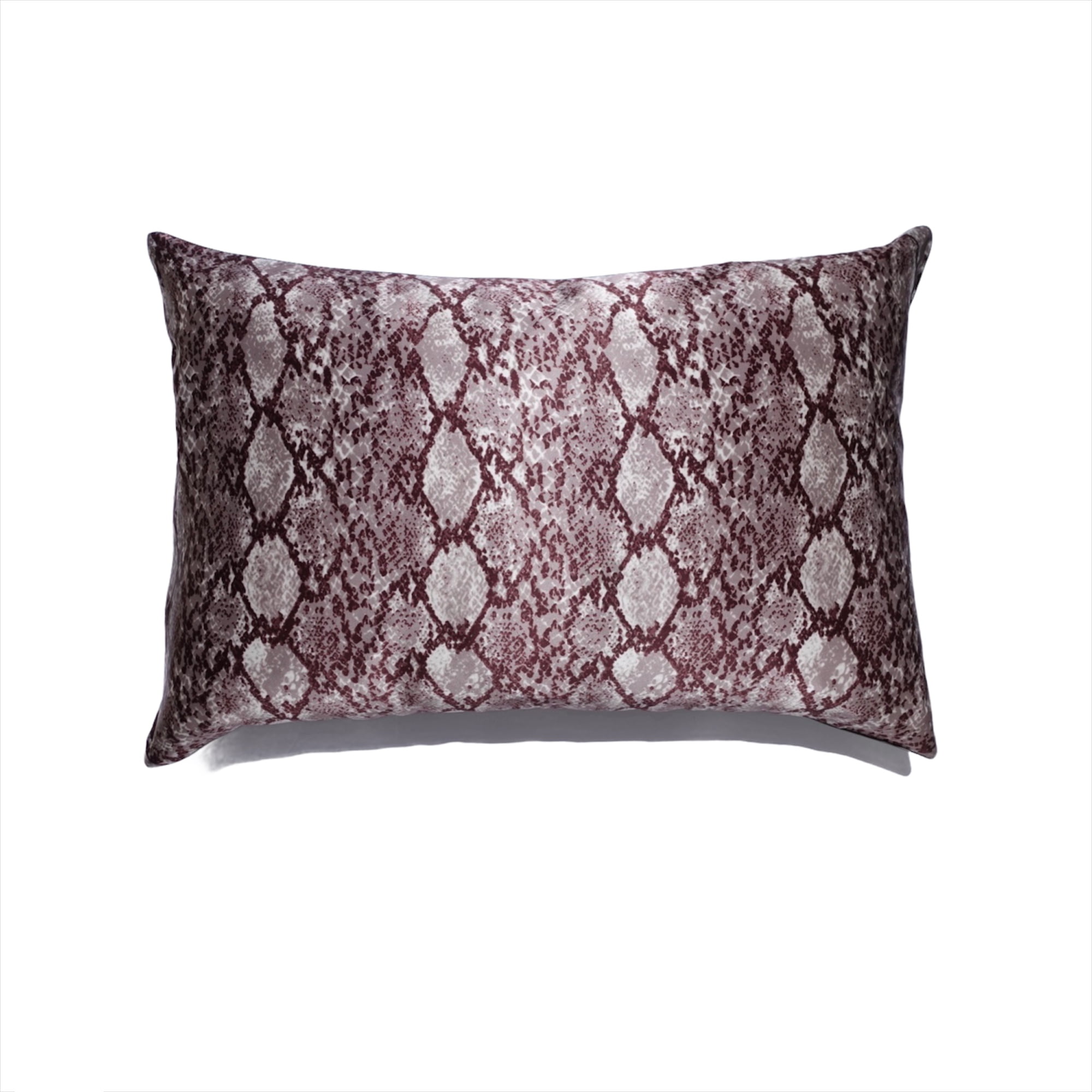 Charcoal Python - Silk Pillowcase with hidden zipper by INNELLI (Queen)