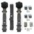 thumbnail image 1 of Charcoal Retractable Bench Seat Belt Kit with Bracketry for 1969-1972 Chevy FS Blazer Standard 3 Point - 3 Belts, 1 of 1