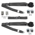 thumbnail image 1 of Charcoal Retractable Bench Seat Belt Kit with Bracketry for 1975-1982 Triumph TR7, 8 Standard 3 Point - 3 Belts, 1 of 1