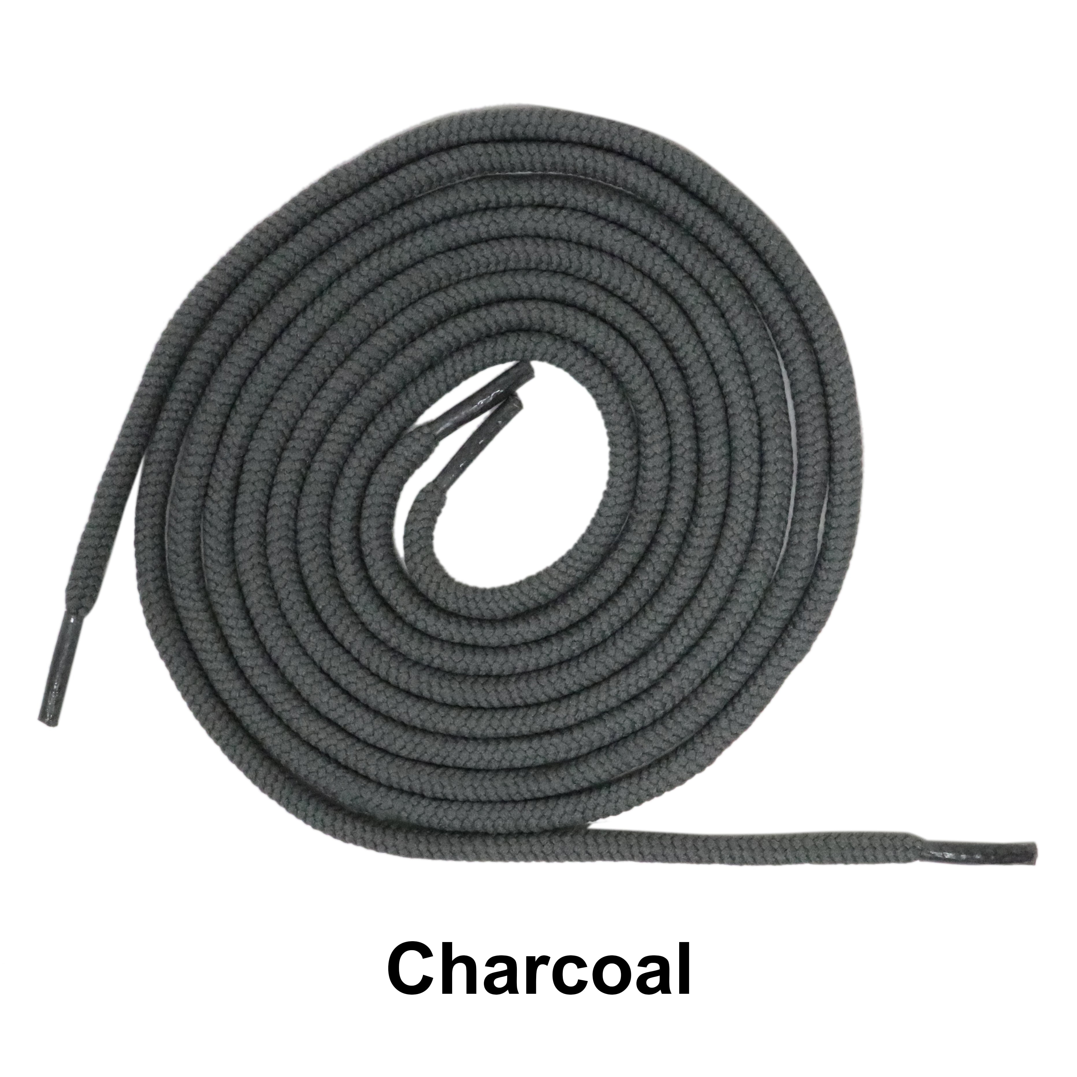 Charcoal Round Athletic Sneaker 27 36 45 54 63 Inch Shoelaces - Walmart.com