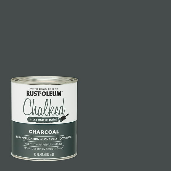 2 Pack, Charcoal, Rust-Oleum Chalked Ultra Matte Interior Paint, 30 oz