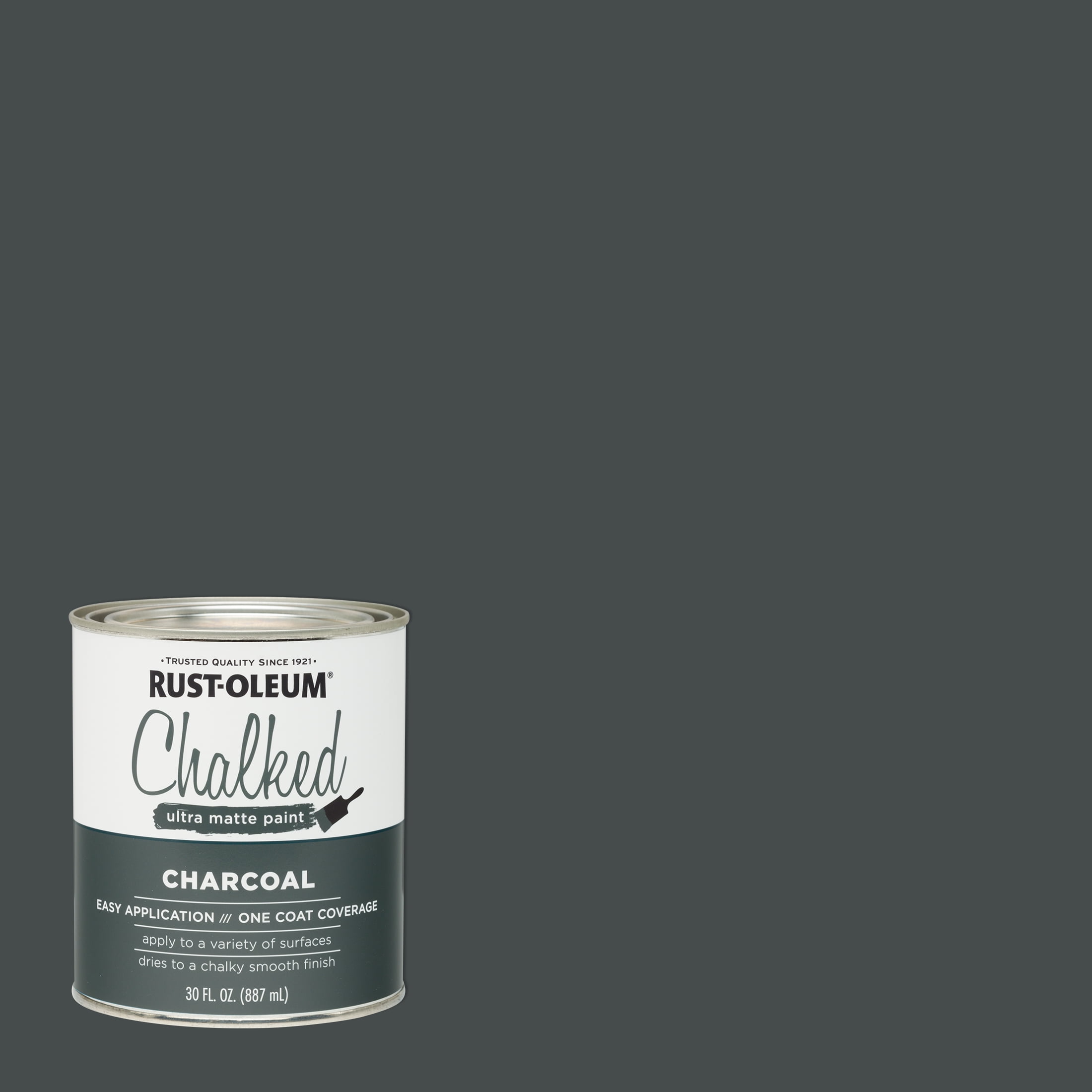 Rust-Oleum Chalked Charcoal Ultra Matte 30 Oz. Chalk Paint - Power Townsend  Company