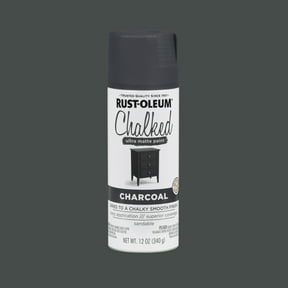 Charcoal, Rust-Oleum Chalked Ultra Matte Spray Paint-302590, 12 oz