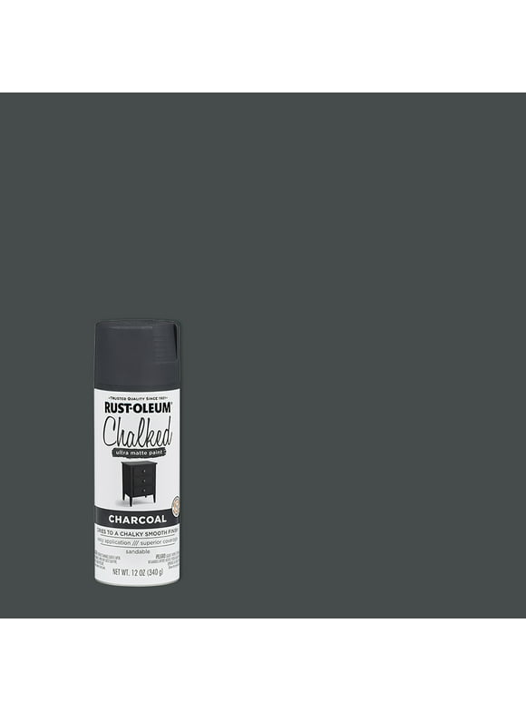 Charcoal, Rust-Oleum Chalked Ultra Matte Spray Paint, 12 oz