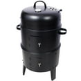 thumbnail image 1 of Charcoal Smoker Grill Wood Smoker Grills Outdoor Cooking 16 Inch Vertical Smoker Portable BBQ Grill for Camping, Black as picture, 1 of 9