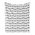 thumbnail image 1 of Charcoal Soft Flannel Fleece Throw Blanket, Monochromatic Cat Lover Pattern with Playful Kittens Print, Cozy Plush for Indoor and Outdoor Use, 60" x 80", Charcoal Grey and White, by Ambesonne, 1 of 5