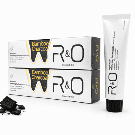 FERNA LABS Bamboo Charcoal Whitening Toothpaste, Hydroxyapatite Formula, Fresh Breath, Enamel Safe, Gentle Oral Care, 2 Pack, 7 oz