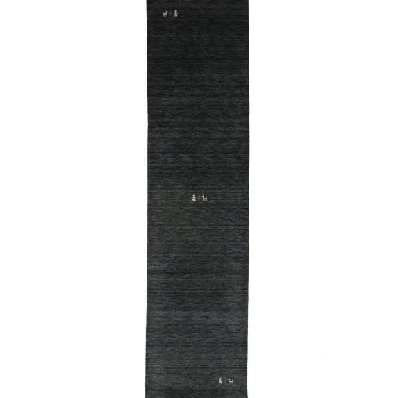 Magic Rugs Charcoal Tribal Gabbeh Modern Runner Rug, 3' x 10'