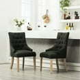 thumbnail image 1 of Charcoal Upholstered - Wingback & Button Tufted - Dining Area - Add Formal Air to Dining, 1 of 6