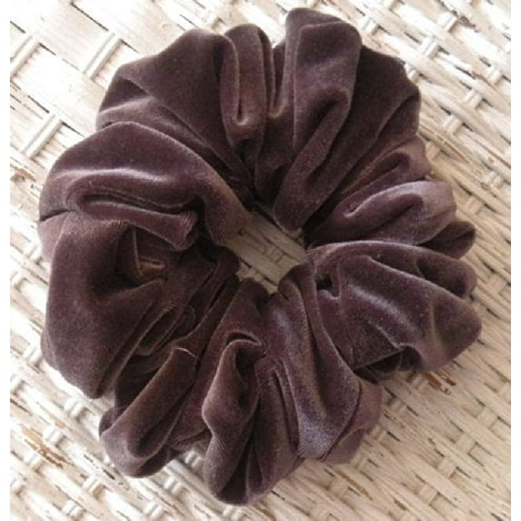Penny's Boutique Charcoal Velvet Hair Scrunchy - Regular