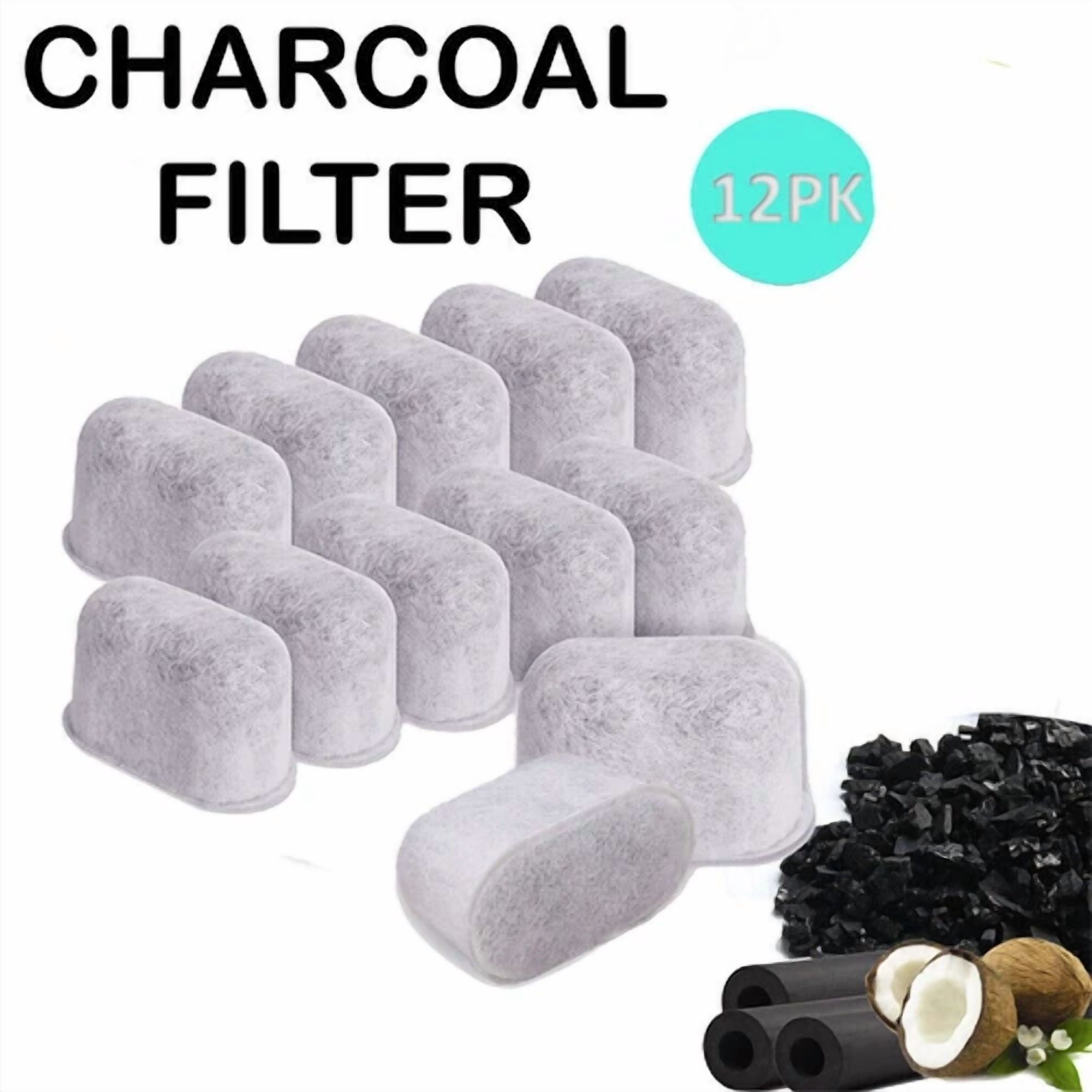 Charcoal Water Filter For Cuisinart Coffee Maker Dcc-2000 Dgb-600 Cbc-001 12Pcs
